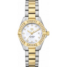Tag Heuer Aquaracer Diamond & Gold Ladies Luxury Watch WBD1423-BB0321